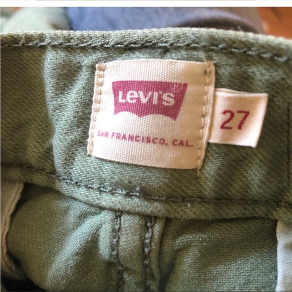 LEVIS loose cargo pants size 27 green - Picture 5 of 7